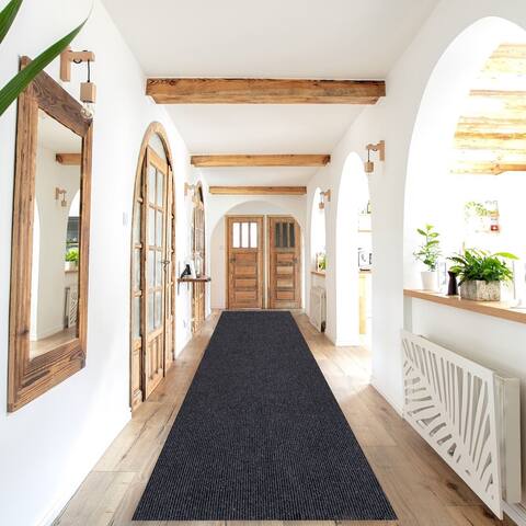 High-Quality Outdoor/Indoor Custom Size Carpet Runner Rug with Non-Slip PVC Backing 42'' wide x your choice of lenght