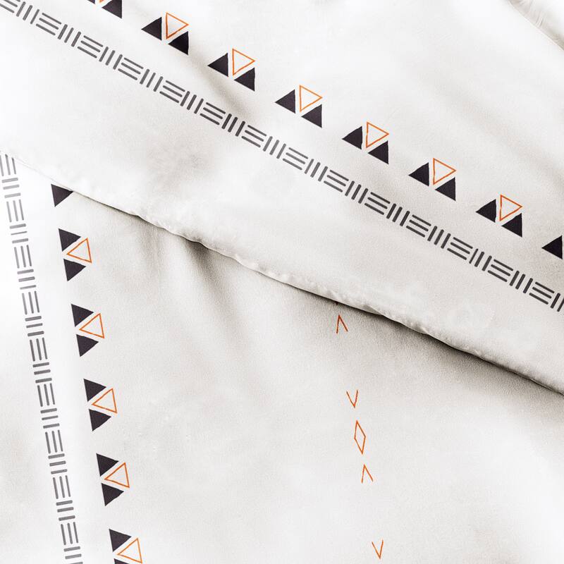 Becky Cameron Natural Geo Lines 3-Piece Duvet Cover Set