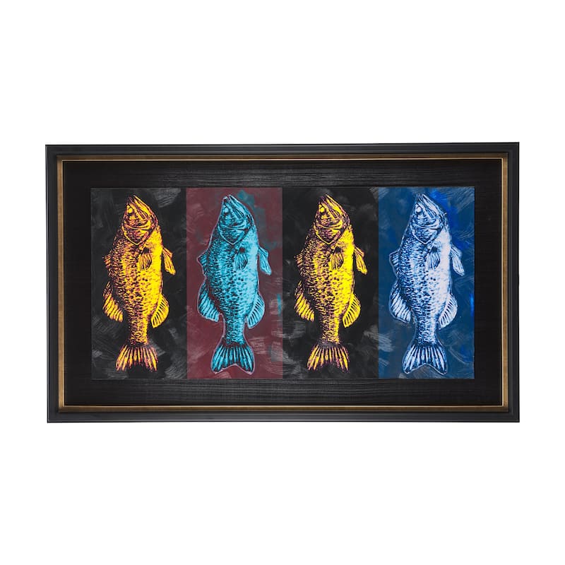 Largemouth Bass Print 4 in 1 Framed Art Print
