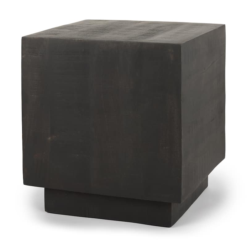 Hayden Solid Wood Floating End Table - Espresso