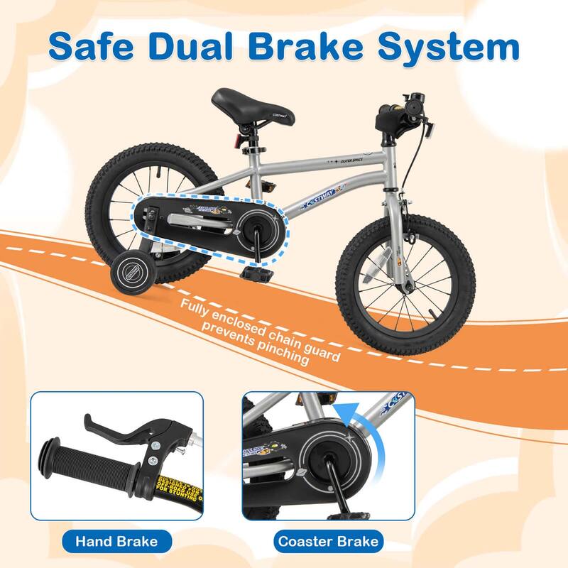 Costway 14/16/18-Inch Kid’s Bike for 4-7 Years Old with Adjustable - See Details