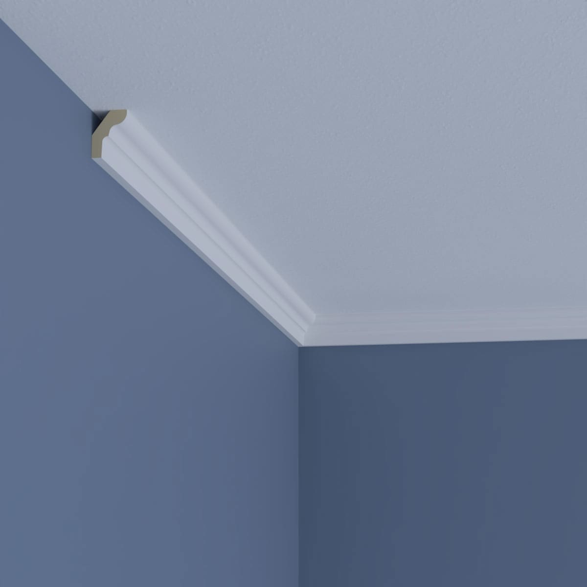 Ekena Millwork Marcus 0.75 in. D x 1.25 in. W x 96 in. L Polyurethane Crown Moulding
