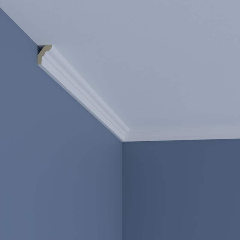 1"H x 3/4"P x 1 1/4"F x 96"L Marcus Crown Moulding - 1-Pack