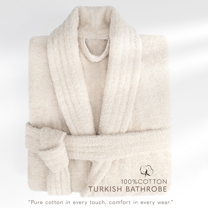 American Soft Linen Women's 100% Cotton Terry Bathrobe - Soft, Absorbent, Quick Dry Turkish Robes for Women