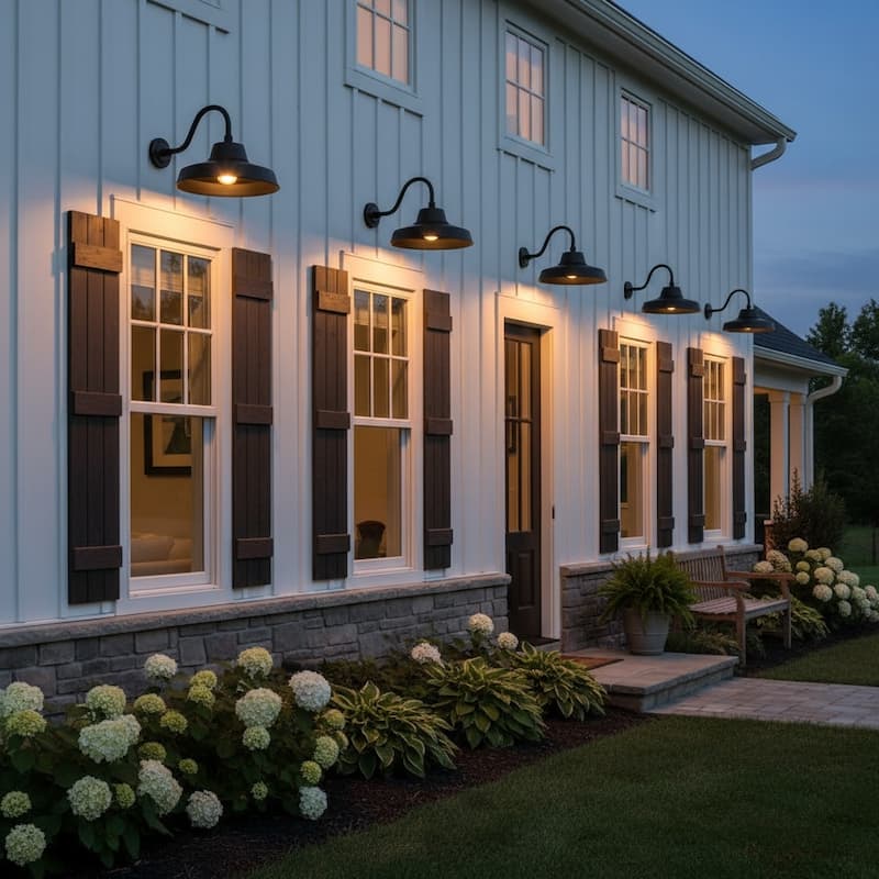 14" Dia 38 Watts,Black LED Outdoor Wall Light - 12"H x 14.25"W x 20.5"D