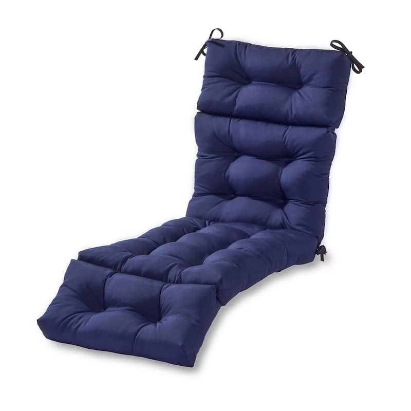 Outdoor Chaise Lounger Cushion by Greendale Home Fashions - Navy