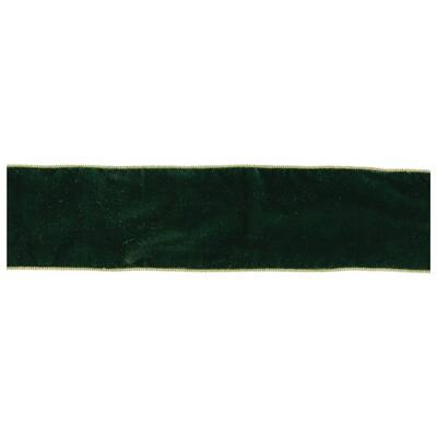 Green Wired Ribbon 4" x 10 Yds. - N/A