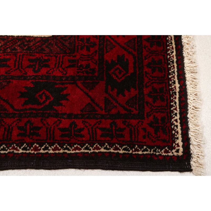 ECARPETGALLERY Hand-knotted Teimani Beige, Red Wool Rug - 3'5 x 6'8