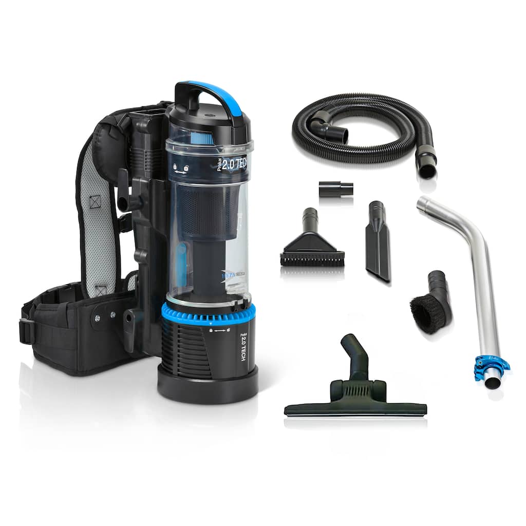 1 Hour Prolux 2.0 Cordless Bagless Backpack Vacuum with Lithium Ion Batteries