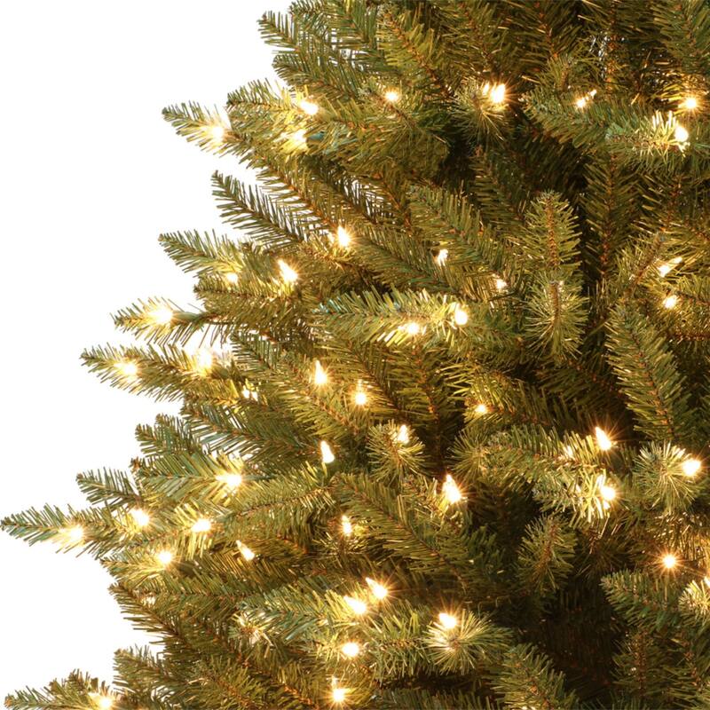 Pre-lit Full Fraser Fir Artificial Christmas Tree - 7.5’ - Clear Lights - 7.5 Foot