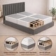preview thumbnail 16 of 37, Onetan 8-Inch & 4-Inch Wooden Box Spring/Foundation Ideal for Mattress, No Assembly Needed, White.