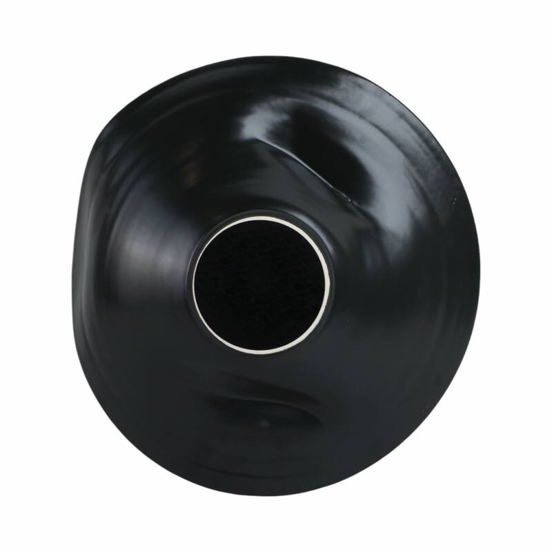 Decorative Ceramic Pebble Inspired Pattern Bowl - Black