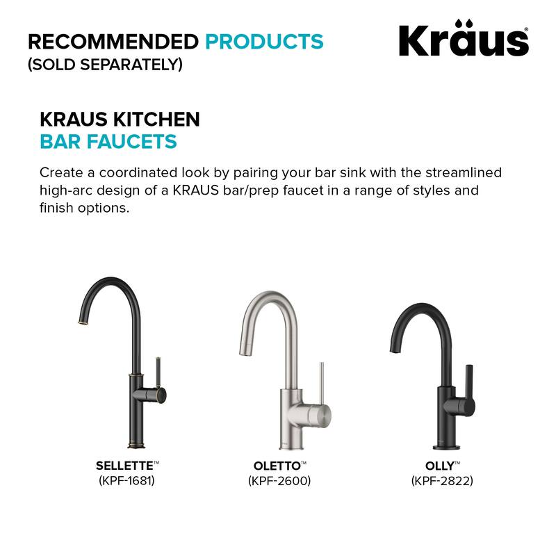 KRAUS Standart PRO Undermount Single Bowl Stainless Steel Kitchen Sink