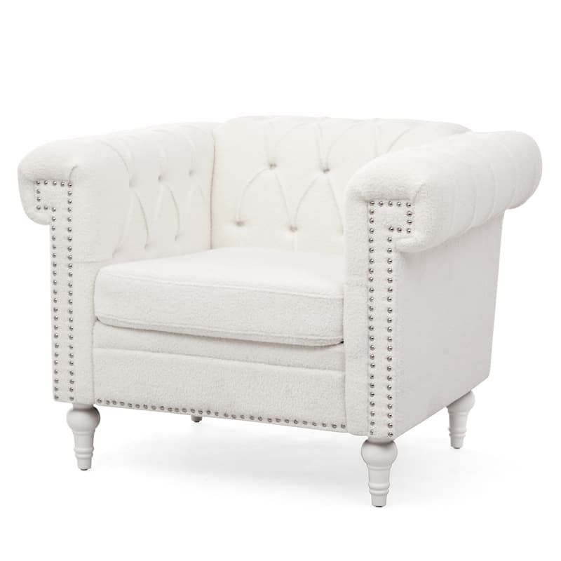 1 Seater Sofa For Living Room,Soft PU leather fabric, easy to clean