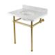 Option Marble White / Brushed Brass