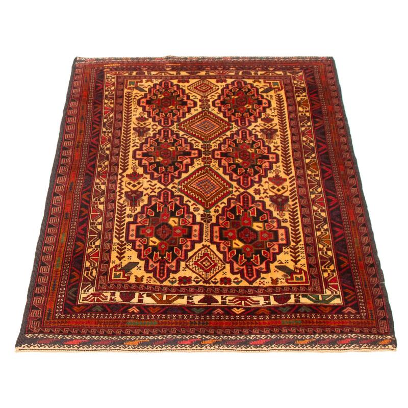 Teimani Beige Rug 4'2" x 6'5" - 4'2 x 6'5
