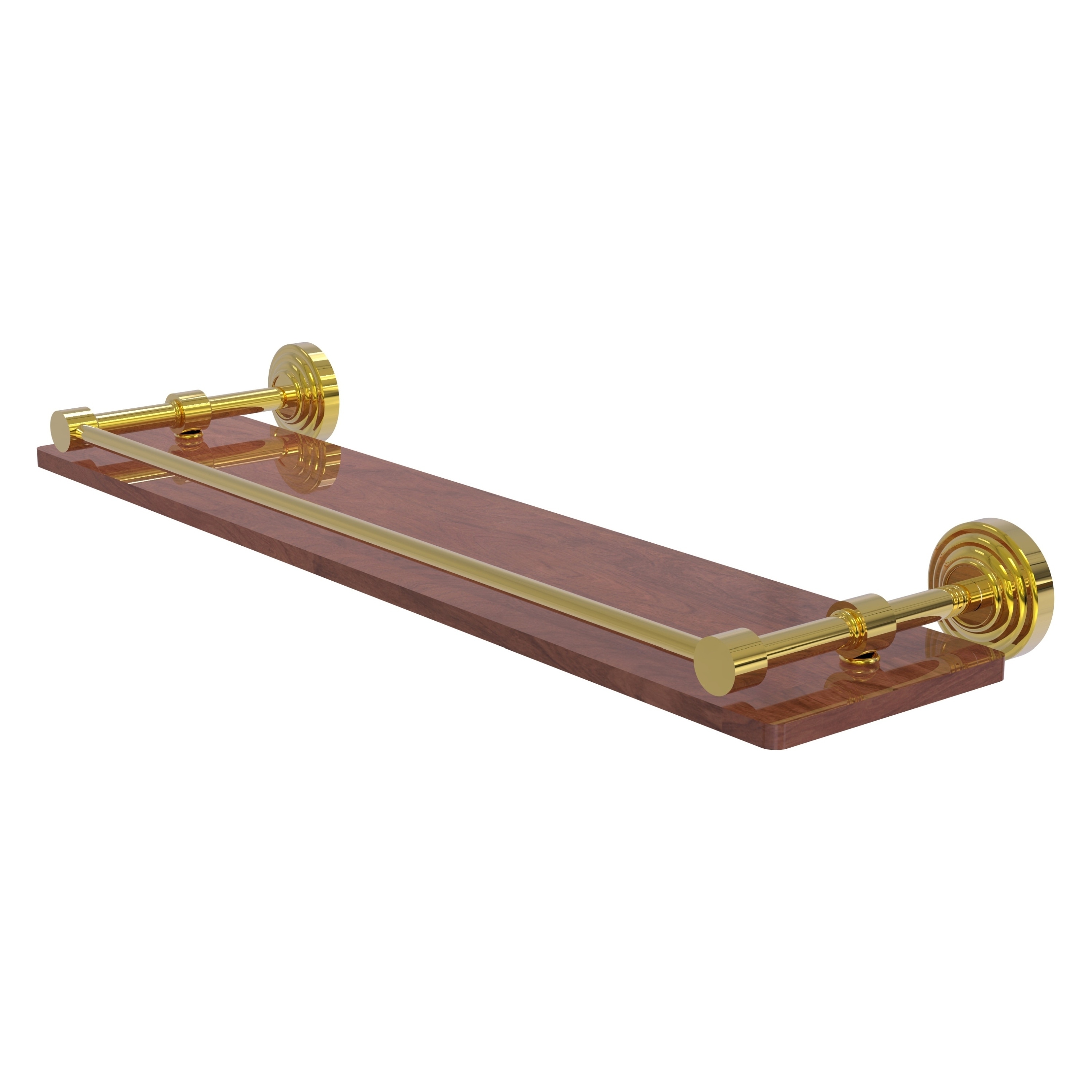 Allied Brass 22 Inch Solid IPE Ironwood Shelf with Gallery Rail On Sale  Bed Bath  Beyond 12004464