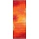 SAFAVIEH Handmade Soho Miyase Modern Burst New Zealand Wool Rug - 2'6" x 6' Runner - Rust/Multi