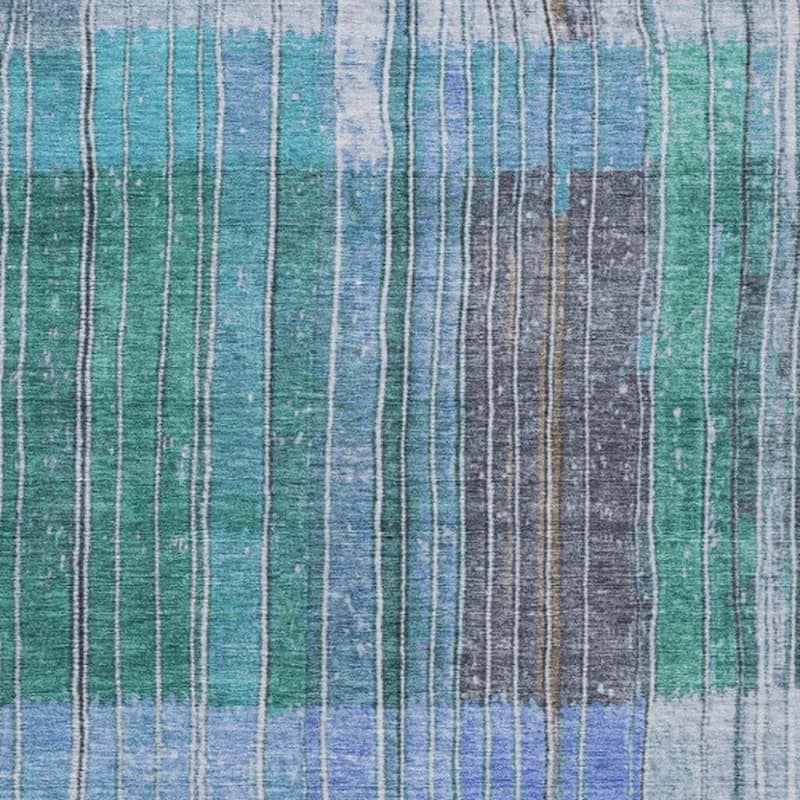 HomeRoots Striped Transitional Rectangle Outdoor Rug