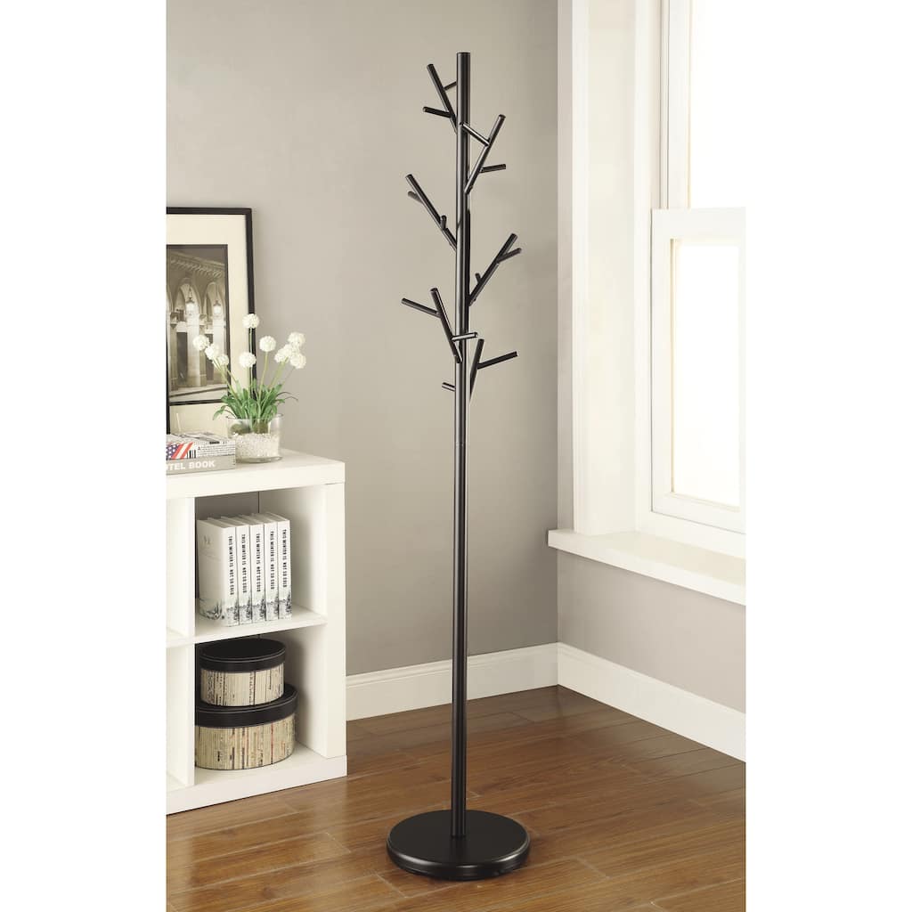 Claudio Contemporary Black Coat Rack