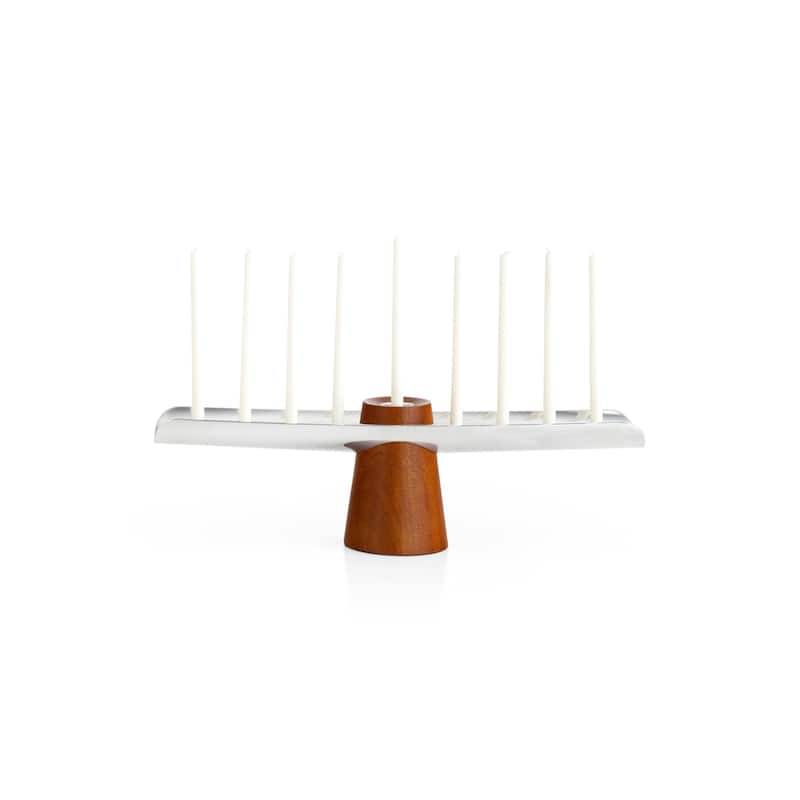 Nambe Classic Menorah - 14 in - 14 in