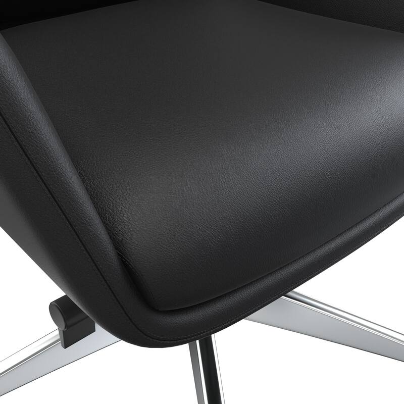Summit High-Back Leather Office Chair with Swivel and Tilt