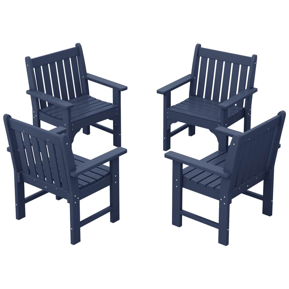 Laguna Outdoor Dining Poly Garden Arm Chair (Set of 4)