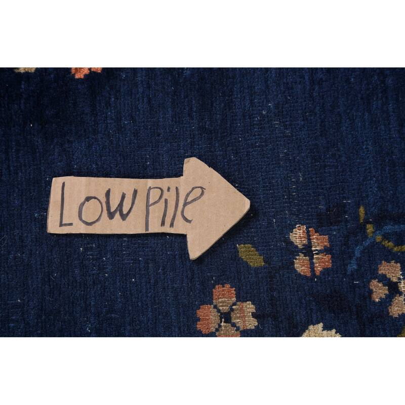 Antique Vegetable Dye Art Deco Chinese Oriental Wool Rug Hand-knotted - 3'1" x 5'9"