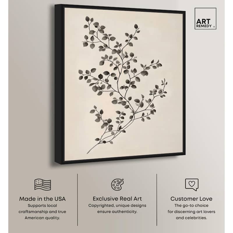 Bilberry Branch II Canvas by Art Remedy