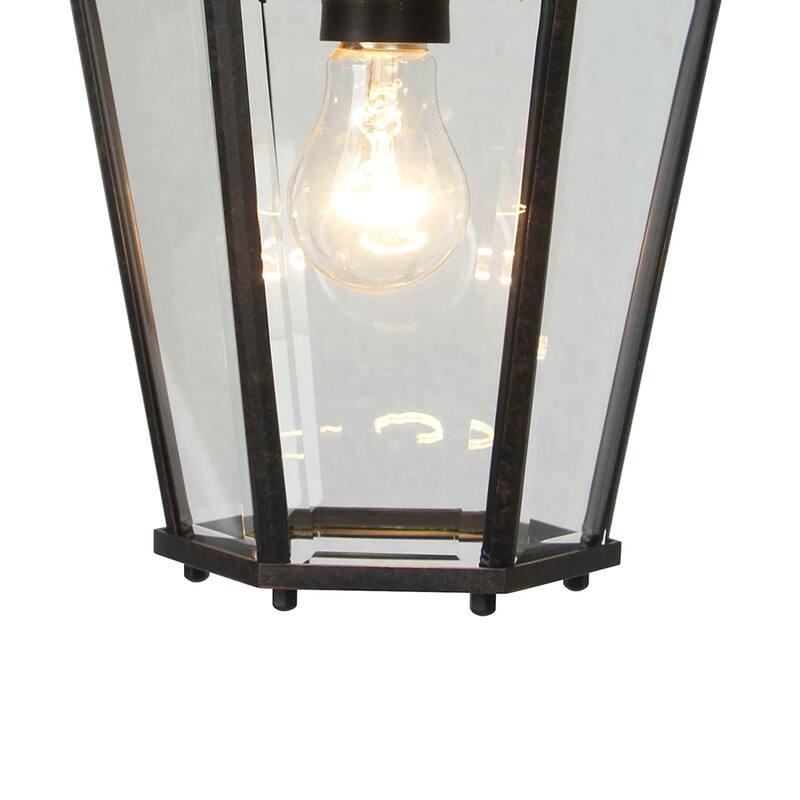JM 1 Light Outdoor Hanging Lantern in Oil Rubbed Bronze - Oil Rubbed Bronze
