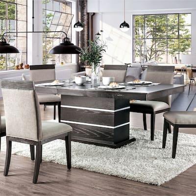 Strick & Bolton Edmonia Espresso 84-inch Wood Expandable Dining Table