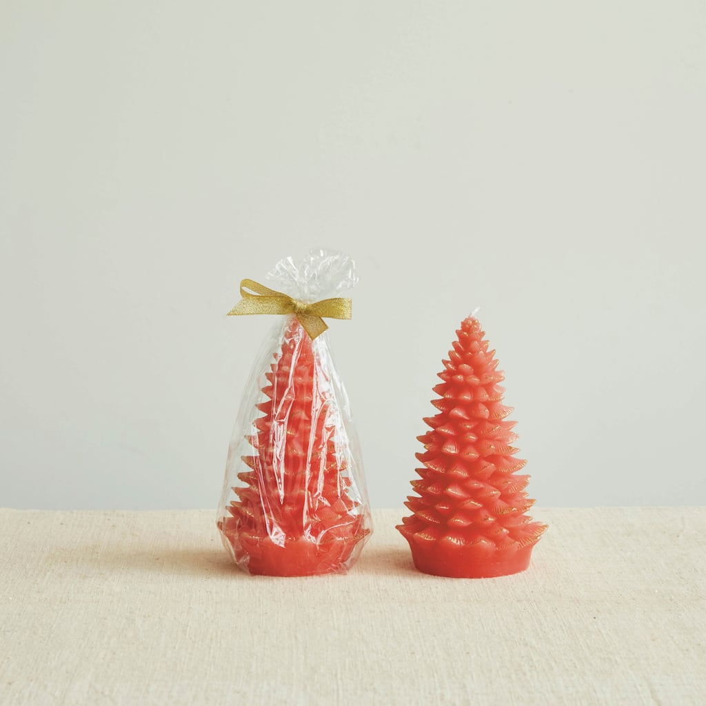 Holiday Tree Shaped Candle with Tips