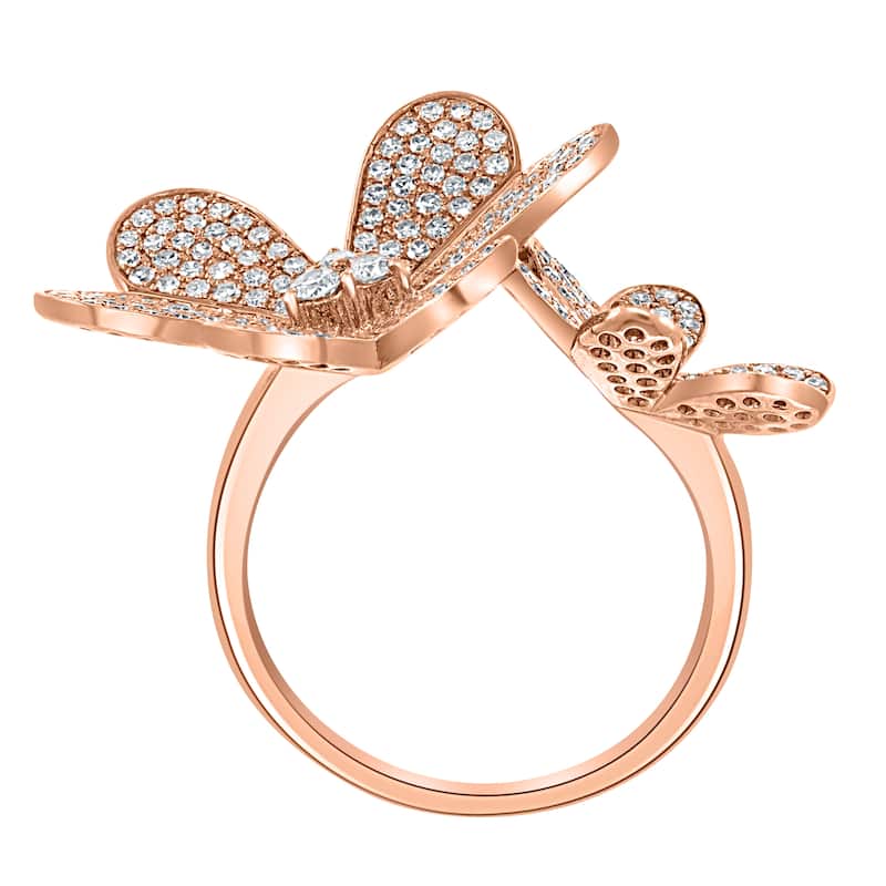 Effy Women's 14K Rose Gold Diamond Ring