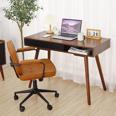 42" W Home Office Desk, Modern Simple Computer Desk Study Table