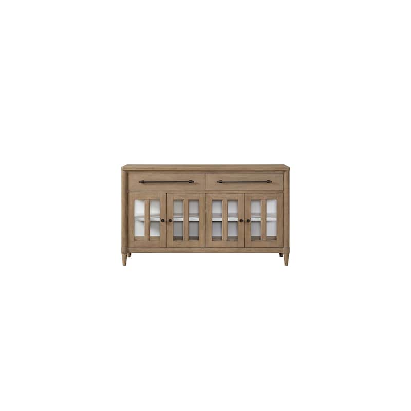 Power Raedy Buffet with Glass Cabinet Doors