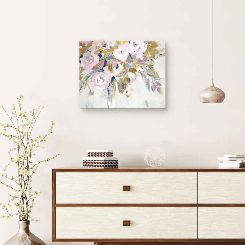 Blush Bouquet I by Jill Martin Canvas Art Print