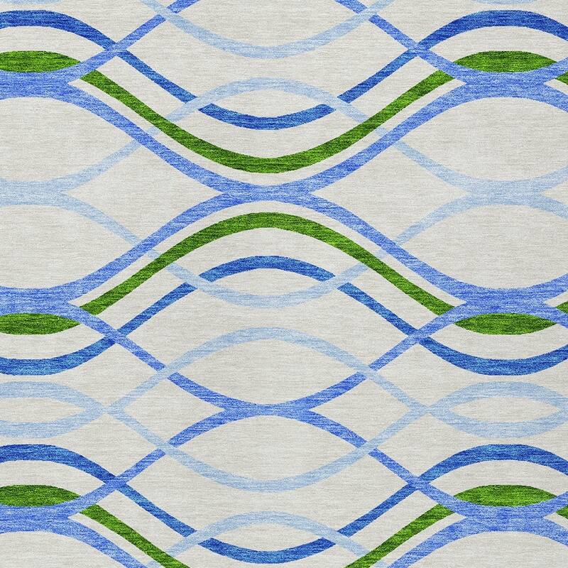 HomeRoots Abstract Transitional Rectangle Outdoor Rug