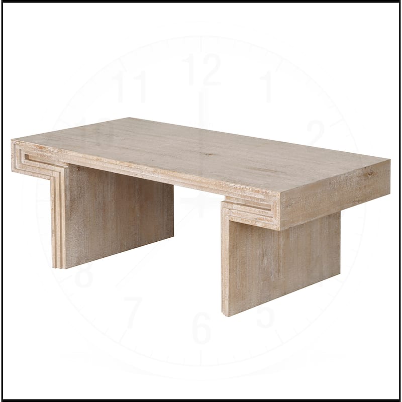 Double-Tier American Vintage Industrial Coffee Table