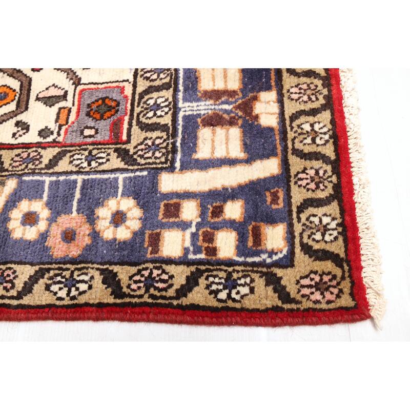 ECARPETGALLERY Hand-knotted Andelz Red Wool Rug - 5'4 x 9'5