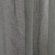 preview thumbnail 23 of 39, Aurora Home Textured Faux Linen Tie Top Curtain Panel Pair - 84" & 96"