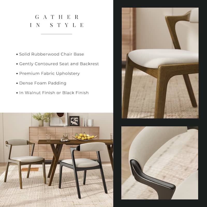 Roundhill Furniture Lavin Modern 7-Piece Dining Set, Dining Table with 6 Chairs