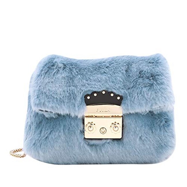 furla faux fur bag