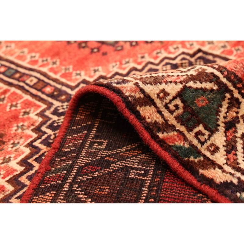 ECARPETGALLERY Hand-knotted Melis Vintage Light Red Wool Rug - 5'4 x 7'11