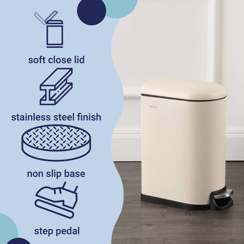 happimess Roland Mini Step-Open Trash Can
