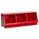 preview thumbnail 147 of 185, Riley Modular Stacking Storage Bins by iNSPIRE Q Junior 3 Boxes - Red