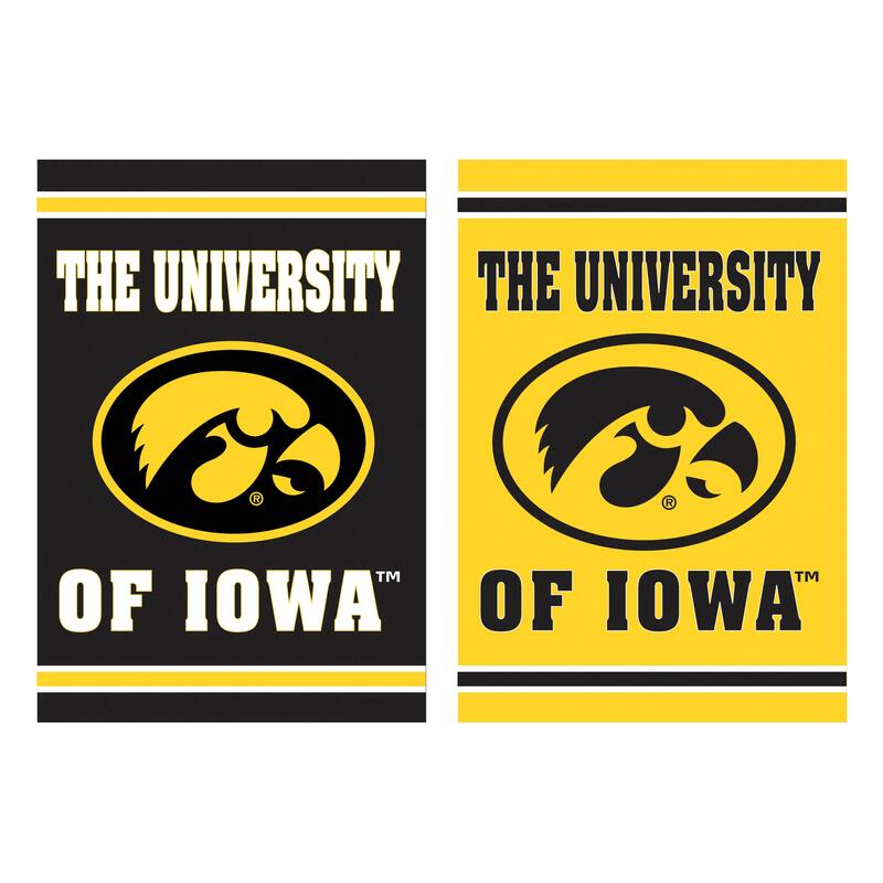 Embossed Suede Flag, House Size, University of Iowa