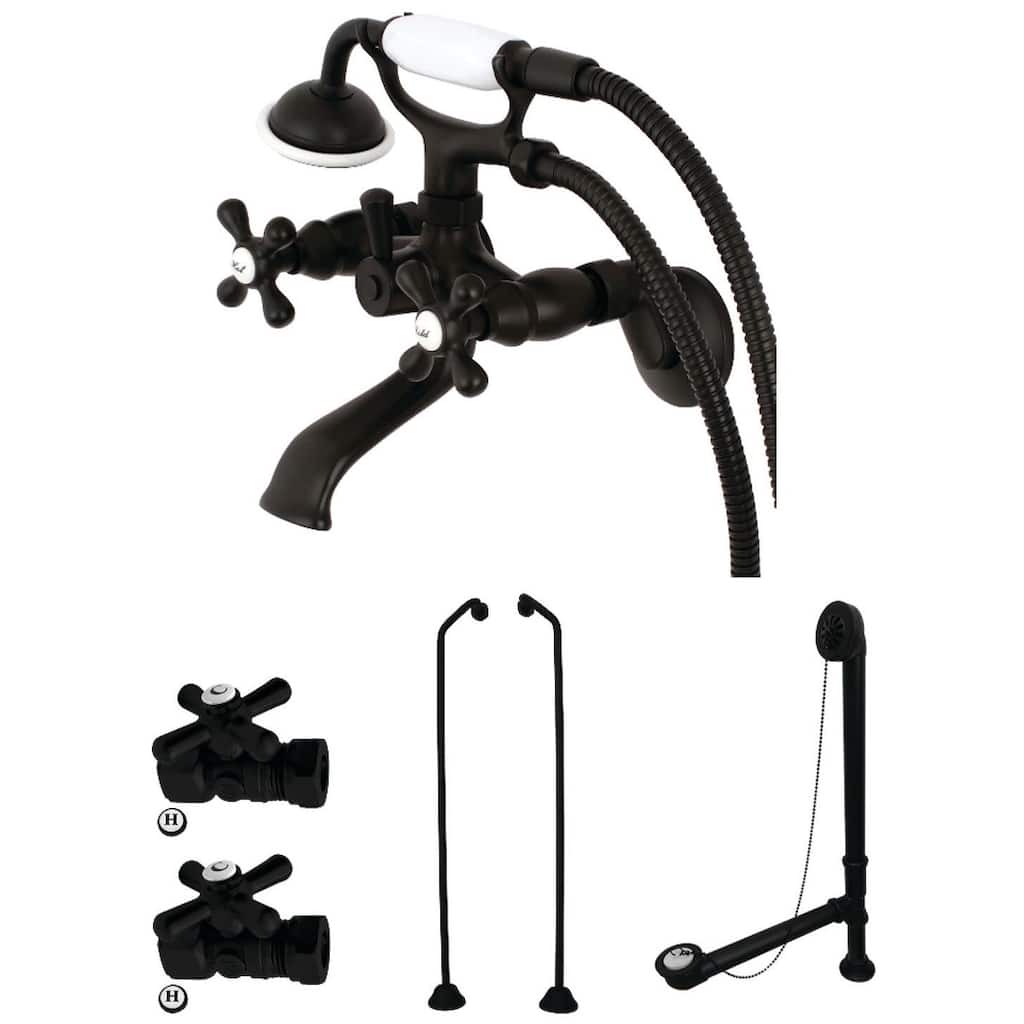 Kingston Brass Vintage Wall Mounted Clawfoot Tub Filler � Includes