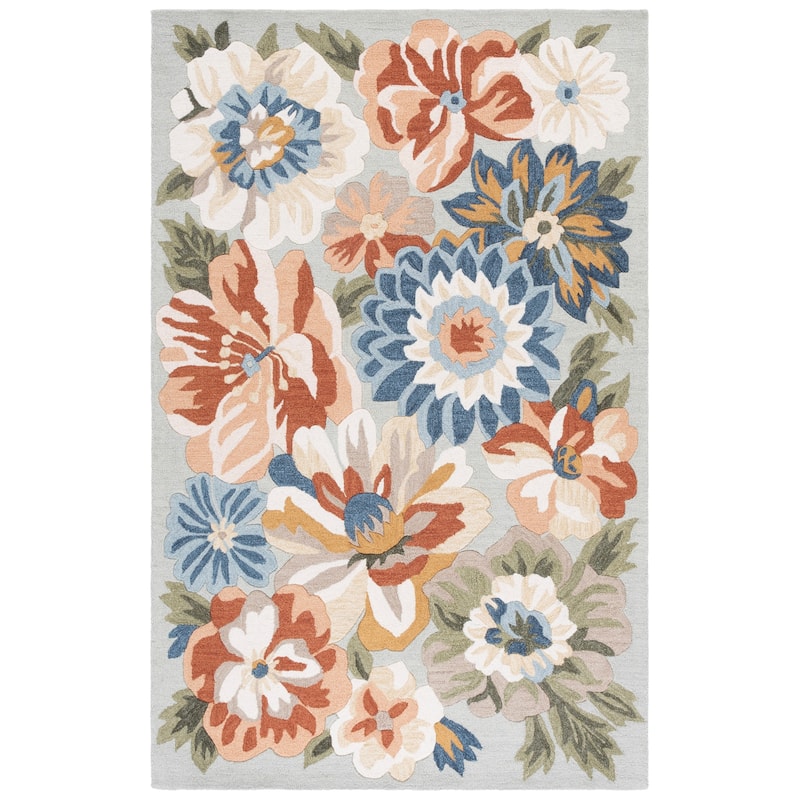SAFAVIEH Handmade Jardin Androula Floral Wool Rug
