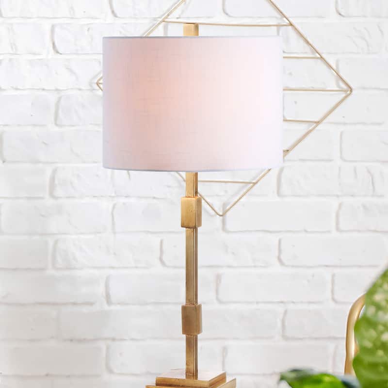 Ziggy 29" Metal LED Table Lamp, Gold Leaf by JONATHAN Y