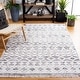 preview thumbnail 1 of 53, SAFAVIEH Augustine Manfreda Moroccan Boho Fringe Rug 8' x 10' - Black/Ivory - Rectangle